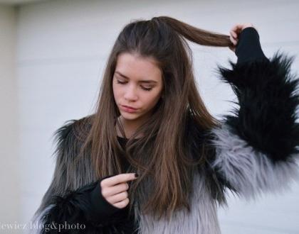 Faux fur and cosy fireplace