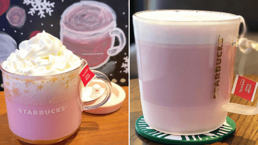 Różowa latte w Starbucksie!
