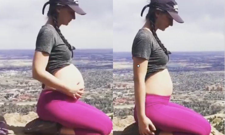 Ciążowy brzuszek tej kobiety znika w ciągu 10 sekund!