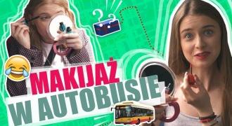 SUPER-CHALLENGE: MAKIJAŻ W AUTOBUSIE!! | KLATEX, SAN