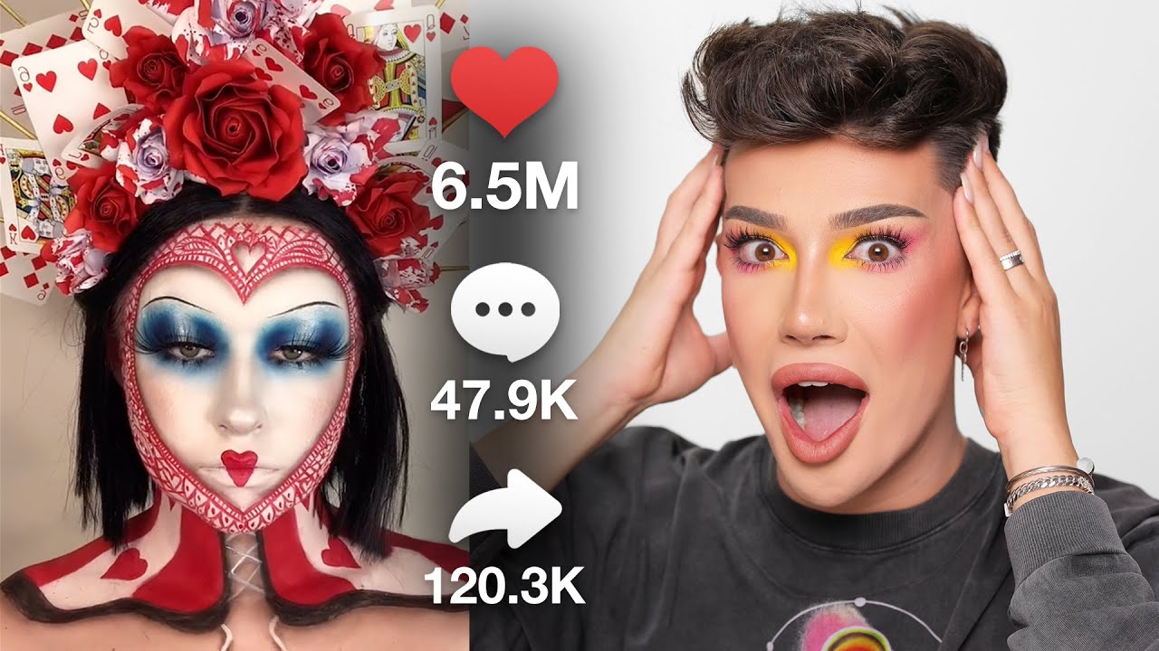 JAMES CHARLES ODTWARZA NAJBARDZIEJ VIRALOWE MAKIJAŻE Z TIKTOKA