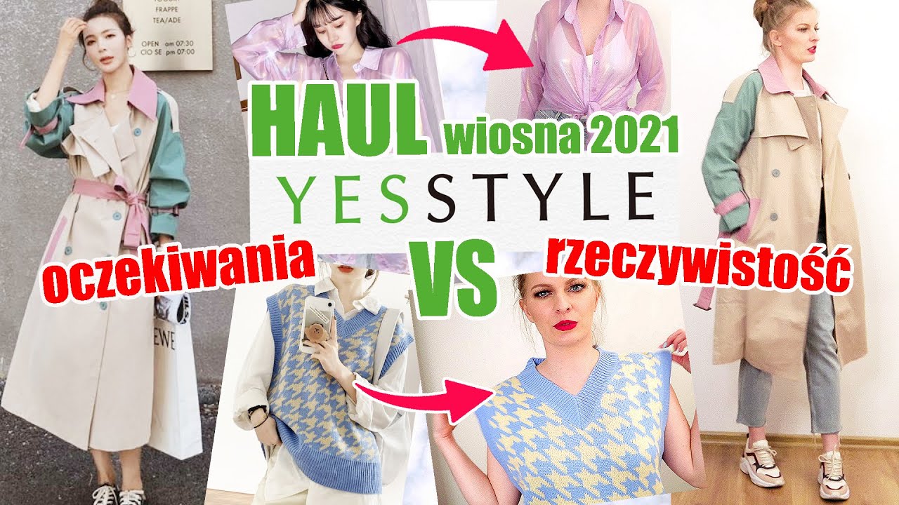 WIOSENNE UBRANIA Z YESSTYLE 🌺 OCZEKIWANIA VS RZECZYWISTOŚĆ TRY ON HAUL trendy ss21