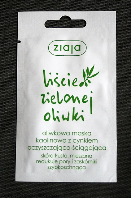 Kosmetyczne inspiracje: Ziaja - Liście zielonej oliwki - Oliwkowa maska koalinowa z cynkiem oczyszczająco - ściągająca
