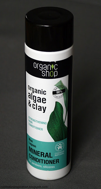 Kosmetyczne inspiracje: Organic Shop - Blue Lagoon - Odżywka wzmacniająca do włosów - algi i glinka