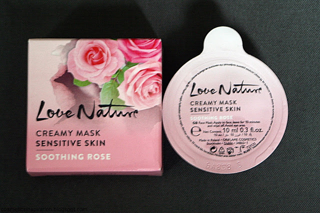 Kosmetyczne inspiracje: Oriflame - Love Nature - Kojąca maseczka z dziką różą