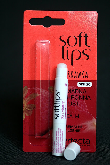 Kosmetyczne inspiracje: Dax Cosmetics - Perfecta Softlips - Pomadka ochronna do ust truskawkowa