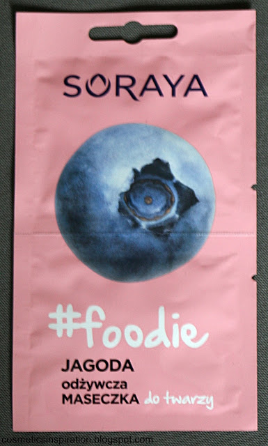 Kosmetyczne inspiracje: Soraya - Foodie - Odżywcza maseczka do twarzy jagodowa