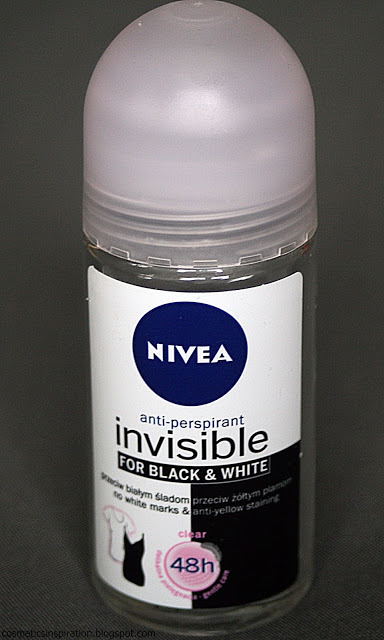 Kosmetyczne inspiracje: Nivea -Black and White - Invisible Clare - Antyperspirant w kulce