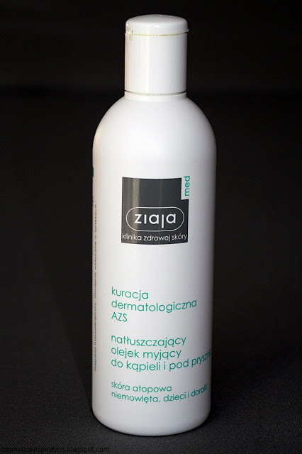 Kosmetyczne inspiracje: Ziaja Med - Kuracja dermatologiczna AZS - Natłuszczający olejek myjący do kąpieli i pod prysznic