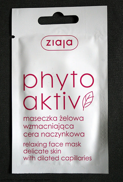 Kosmetyczne inspiracje: Ziaja - Phytoaktiv - Żelowa maseczka wzmacniająca do cery naczynkowej