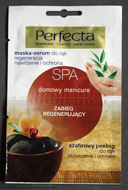 Kosmetyczne inspiracje: Dax Cosmetics - Perfecta SPA - Zabieg regenerujący domowy manicure - Peeling + maska-serum do rąk