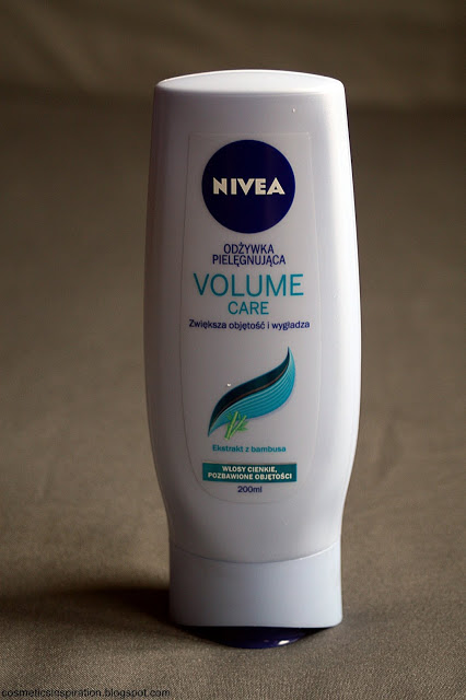 Kosmetyczne inspiracje: Nivea - Volume Care - Odżywka pielęgnująca do włosów cienkich i pozbawionych objętości