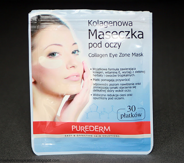 Kosmetyczne inspiracje: Purederm - Kolagenowa maseczka pod oczy