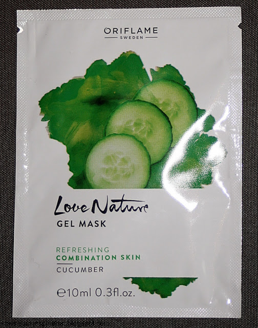 Kosmetyczne inspiracje: Oriflame - Love Nature - Odświeżająca żelowa maska z ogórkiem