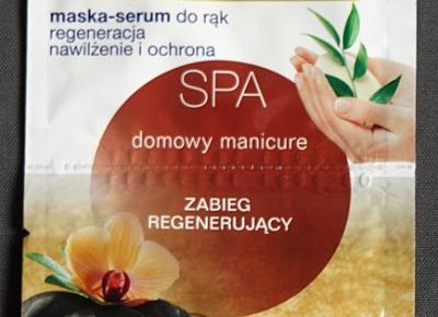 Kosmetyczne inspiracje: Dax Cosmetics - Perfecta SPA - Zabieg regenerujący domowy manicure - Peeling + maska-serum do rąk