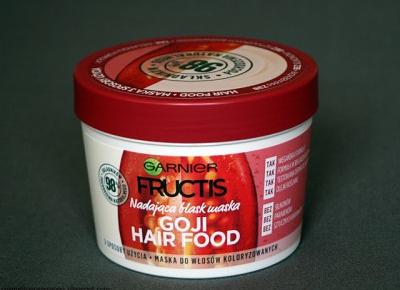 Kosmetyczne inspiracje: Garnier Fructis - Hair Food - Maska nadająca blask jagody Goji