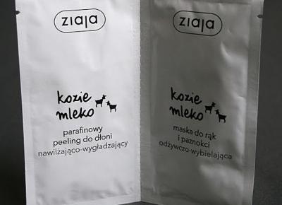 Kosmetyczne inspiracje: Ziaja - Kozie mleko - Duo-saszetka peeling + maska do rąk