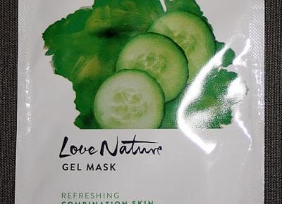 Kosmetyczne inspiracje: Oriflame - Love Nature - Odświeżająca żelowa maska z ogórkiem