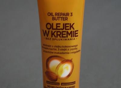 Kosmetyczne inspiracje: Garnier - Fructis - Olejek w kremie bez spłukiwania