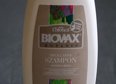 Kosmetyczne inspiracje: L'biotica - Biovax Botanic - Szampon micelarny czystek i czarnuszka