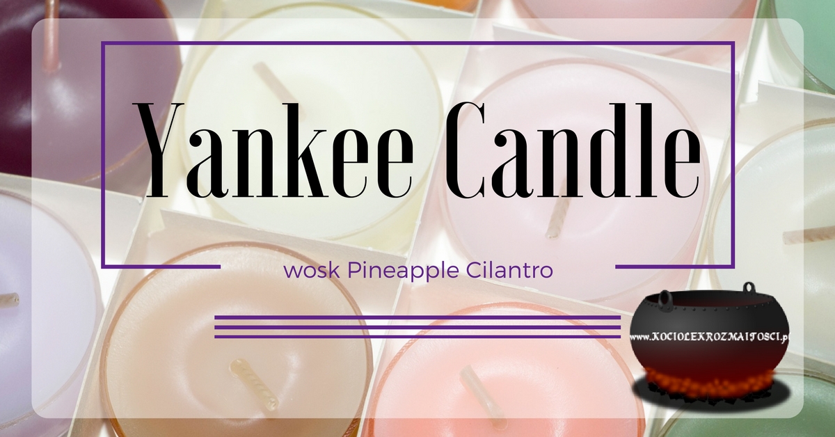 Dom: Wspomnienie lata z Yankee Candle - wosk Pineapple Cilantro ~ Kociołek rozmaitości