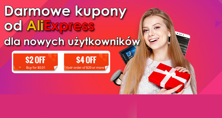 Darmowe kupony od AliExpress dla nowych użytkowników - AliLove.pl