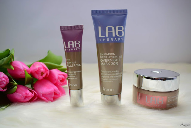 Produkty Lab Therapy od Lirene: krem pod oczy, maska do masażu twarzy, maska całonocna | Anszpi