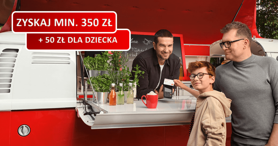 Zyskaj min. 350 zł za konto w Santander Banku + 50 zł za konto dla dziecka + jeszcze więcej w pozostałych promocjach!