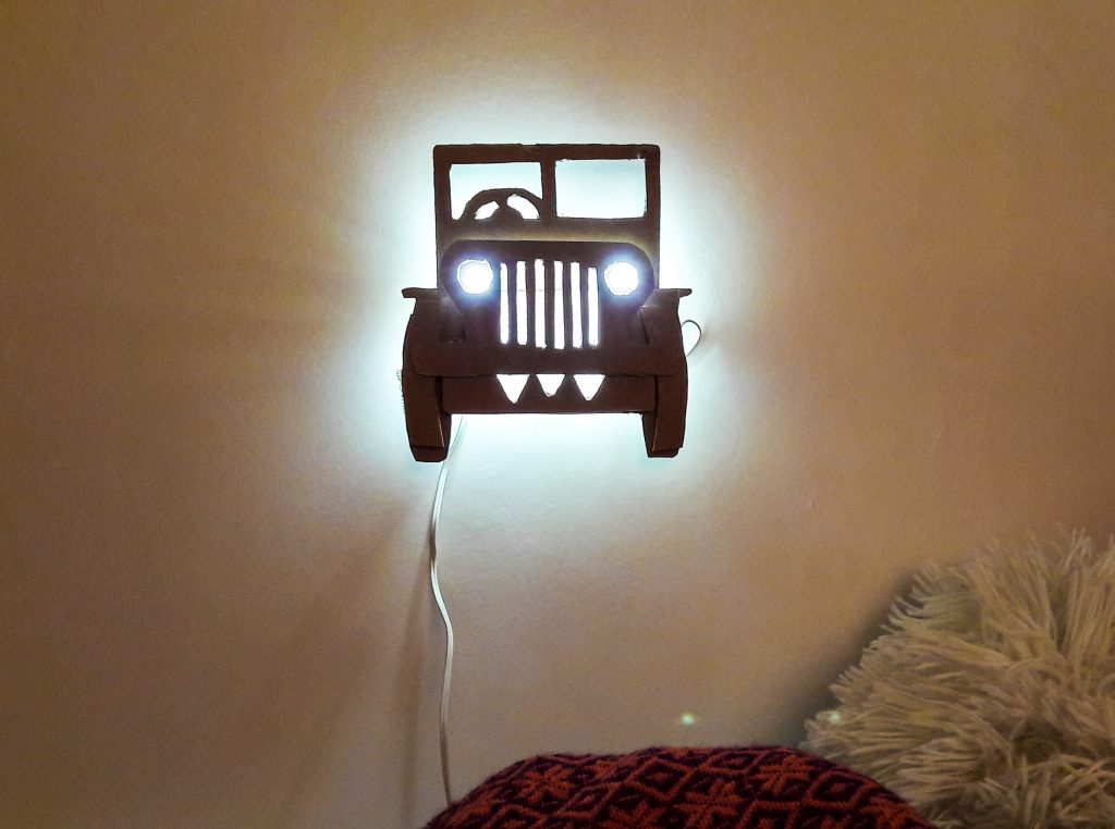 Jak zrobić lampkę nocną z tektury DIY?