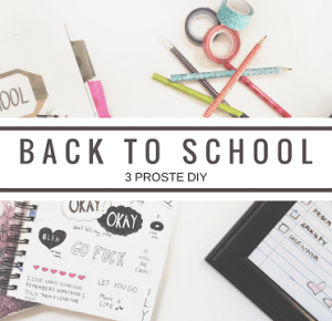 Back to school I 3 proste DIY - Dandiess