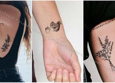 Dziewczęce tatuaże z motywem jesiennym | DlaNastolatek.pl