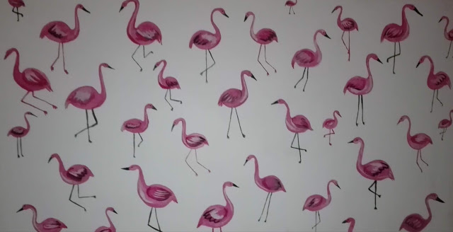 Dollka Blog: DIY: Flamingi na ?cianie