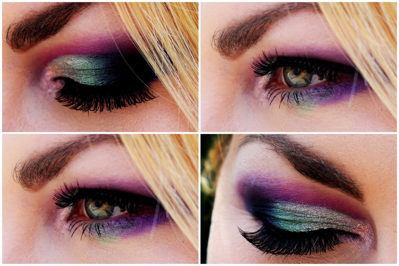 Cut crease i rzęsy na pasku - Noblelashes