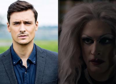 Mateusz Damięcki jako drag queen w klipie SARAPATA