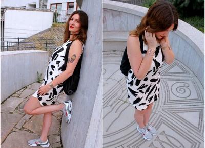 Black & White Dress - Sporty Style | FLAMING BLOG