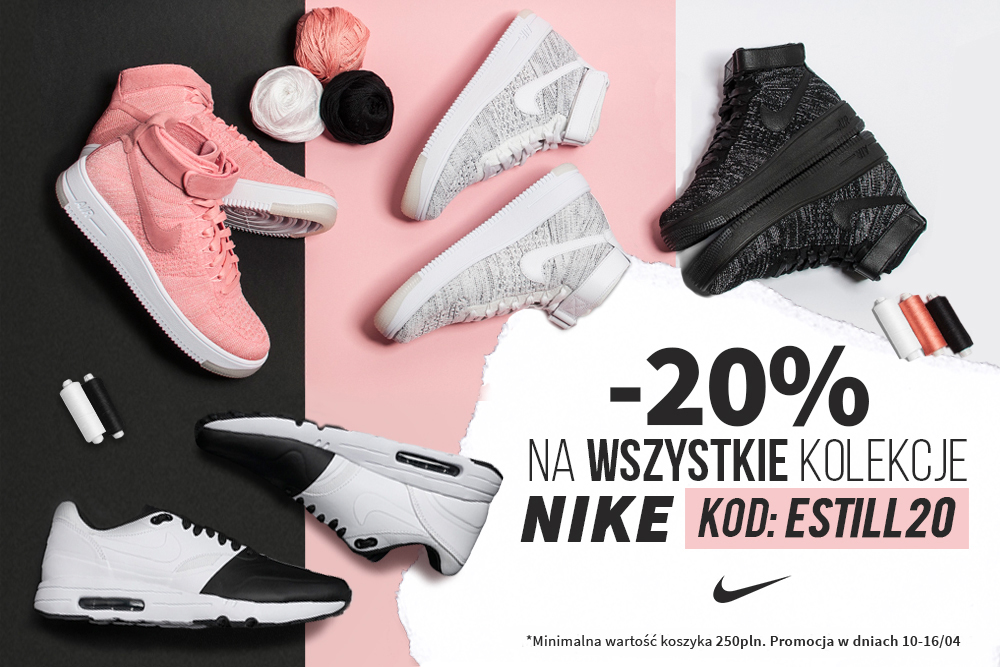 Zgarnij kod rabatowy na -20% z okazji tygodnia z Nike w SneakerStudio!
