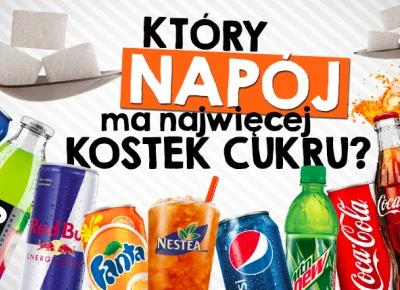 Czy uda Ci się odgadnąć, który napój ma w sobie najwięcej cukru?