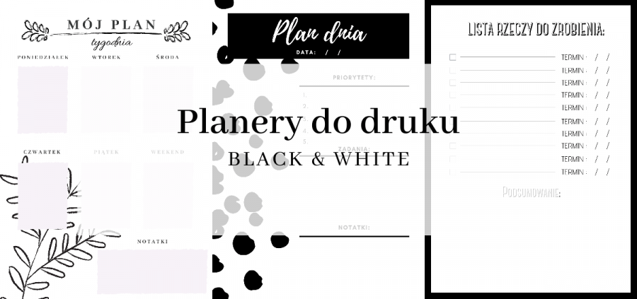 Planery do druku: Black & White  | Gangstyle