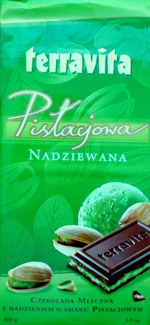 Czekolada nadziewana pistacjowa - Terravita