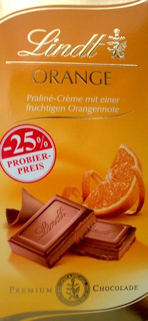 Czekolada mleczna Orange - Lindt