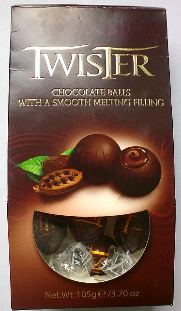 Kulki czekoladowe Twister z nadzieniem - Łużyckie Praliny
