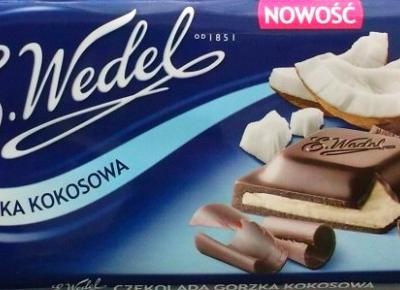 Czekolada nadziewana: Gorzka Kokosowa - Wedel