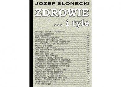 Zdrowie... i tyle - Józef Słonecki