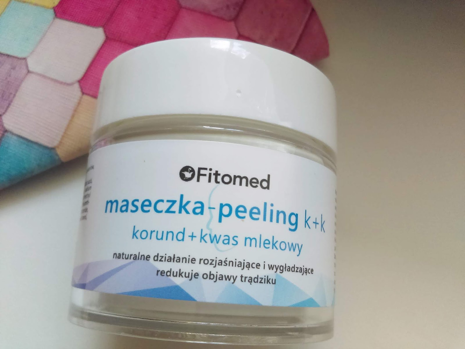 Cosmetics reviews : 2 w 1  czyli  Maseczka-Peeling K + K Korund + Kwas mlekowy
