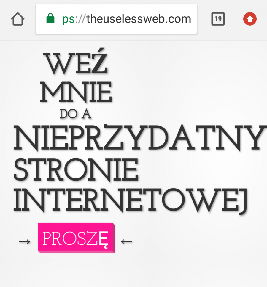 Ta strona przekieruje cię na stronę która nie ma sensu?