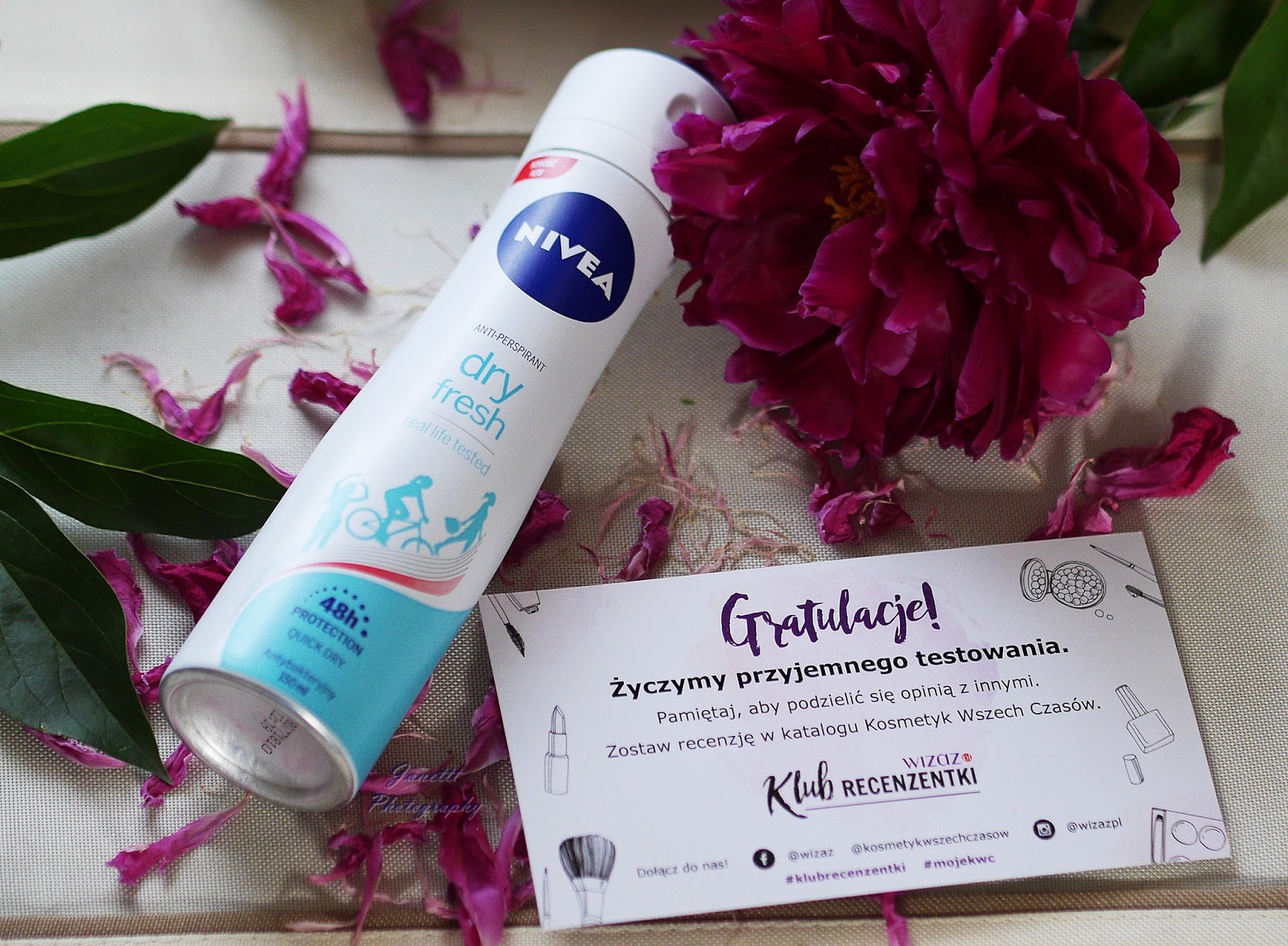 Świat obiektywem Janettt: Antyperspirant Nivea Dry Fresh - testowanie wizaz.pl