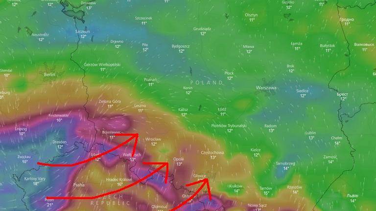 Nadciąga Fabienne z deszczem i wiatrem nawet do 130 km/h. IMGW: Ostrzeżenie II stopnia