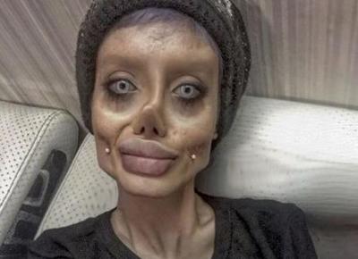 Szok! Zombie Angelina pokazała się bez makijażu - Super Express