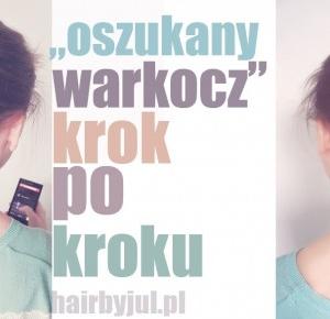 HAIR BY JUL- blog o włosach. Fryzury, tutoriale, inspiracje: Oszukany warkocz- fryzura krok po kroku