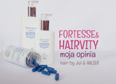 Szampon i odżywka Fortesse i suplement Hairvity - moja opinia - Hair by Jul- fryzury krok po kroku